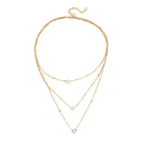 Maxbell Multilayer Pendant Layering Chain Decorate for Anniversary Party Girls Aureate