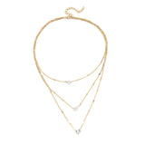 Maxbell Multilayer Pendant Layering Chain Decorate for Anniversary Party Girls Aureate