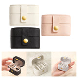 Maxbell Ring Box Multipurpose Durable PU Ring Storage Tray Portable for Brooch White