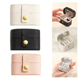 Maxbell Ring Box Multipurpose Durable PU Ring Storage Tray Portable for Brooch White