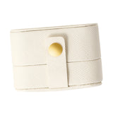 Maxbell Ring Box Multipurpose Durable PU Ring Storage Tray Portable for Brooch White