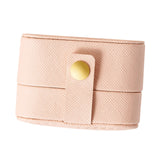 Maxbell Ring Box Multipurpose Durable PU Ring Storage Tray Portable for Brooch Pink