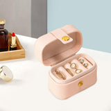 Maxbell Ring Box Multipurpose Durable PU Ring Storage Tray Portable for Brooch Pink