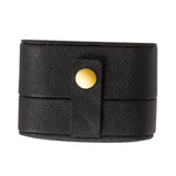 Maxbell Ring Box Multipurpose Durable PU Ring Storage Tray Portable for Brooch Black