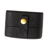 Maxbell Ring Box Multipurpose Durable PU Ring Storage Tray Portable for Brooch Black
