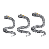 Maxbell Link Bracelets Bangle Copper Gothic Dragon Shaped Bracelet Biker Men 18cm