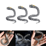 Maxbell Link Bracelets Bangle Copper Gothic Dragon Shaped Bracelet Biker Men 18cm