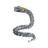 Maxbell Link Bracelets Bangle Copper Gothic Dragon Shaped Bracelet Biker Men 18cm