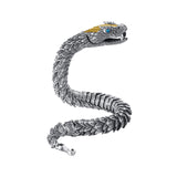 Maxbell Link Bracelets Bangle Copper Gothic Dragon Shaped Bracelet Biker Men 18cm