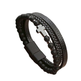 Maxbell Bracelet Decoration PU Leather Handcraft Wristband Crafts Black