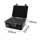 Maxbell Waterproof Watch Case Organizer Display Durable for Traveling Father Clock A Black with 6