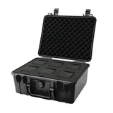 Maxbell Waterproof Watch Case Organizer Display Durable for Traveling Father Clock A Black with 6