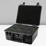 Maxbell Waterproof Watch Case Organizer Display Durable for Traveling Father Clock A Black with 6