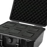 Maxbell Waterproof Watch Case Organizer Display Durable for Traveling Father Clock A Black with 6