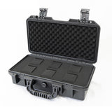Maxbell Waterproof Watch Case Organizer Display Durable for Traveling Father Clock C Black with 6