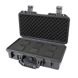 Maxbell Waterproof Watch Case Organizer Display Durable for Traveling Father Clock C Black with 6