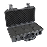 Maxbell Waterproof Watch Case Organizer Display Durable for Traveling Father Clock C Black with 6