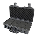 Maxbell Waterproof Watch Case Organizer Display Durable for Traveling Father Clock C Black with 6