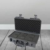 Maxbell Waterproof Watch Case Organizer Display Durable for Traveling Father Clock C Black with 6