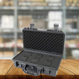 Maxbell Waterproof Watch Case Organizer Display Durable for Traveling Father Clock C Black with 6