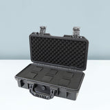 Maxbell Waterproof Watch Case Organizer Display Durable for Traveling Father Clock C Black with 6