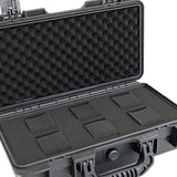 Maxbell Waterproof Watch Case Organizer Display Durable for Traveling Father Clock C Black with 6