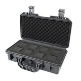 Maxbell Waterproof Watch Case Organizer Display Durable for Traveling Father Clock C Black with 8