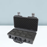 Maxbell Waterproof Watch Case Organizer Display Durable for Traveling Father Clock C Black with 8