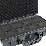 Maxbell Waterproof Watch Case Organizer Display Durable for Traveling Father Clock C Black with 8