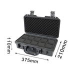 Maxbell Waterproof Watch Case Organizer Display Durable for Traveling Father Clock C Black with 10