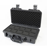 Maxbell Waterproof Watch Case Organizer Display Durable for Traveling Father Clock C Black with 10