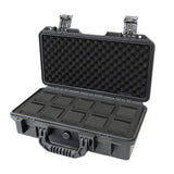 Maxbell Waterproof Watch Case Organizer Display Durable for Traveling Father Clock C Black with 10