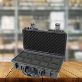 Maxbell Waterproof Watch Case Organizer Display Durable for Traveling Father Clock C Black with 10