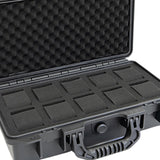 Maxbell Waterproof Watch Case Organizer Display Durable for Traveling Father Clock C Black with 10