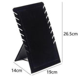 Maxbell Necklace Organizer Holder Necklace Easel Display Stand for Decor Black