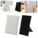 Maxbell Necklace Organizer Holder Necklace Easel Display Stand for Decor Black