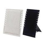 Maxbell Necklace Organizer Holder Necklace Easel Display Stand for Decor Black