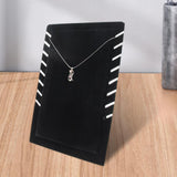 Maxbell Necklace Organizer Holder Necklace Easel Display Stand for Decor Black