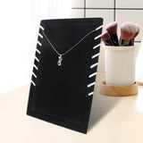 Maxbell Necklace Organizer Holder Necklace Easel Display Stand for Decor Black