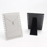 Maxbell Necklace Organizer Holder Necklace Easel Display Stand for Decor Gray
