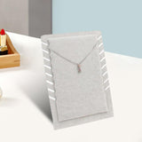 Maxbell Necklace Organizer Holder Necklace Easel Display Stand for Decor Gray