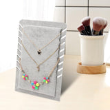 Maxbell Necklace Organizer Holder Necklace Easel Display Stand for Decor Gray
