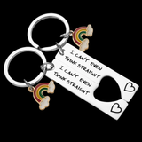 Maxbell 2Pcs Matching Couple Keychains Keyrings for Valentine Birthday Anniversary