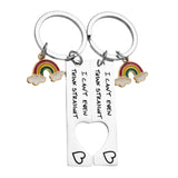 Maxbell 2Pcs Matching Couple Keychains Keyrings for Valentine Birthday Anniversary