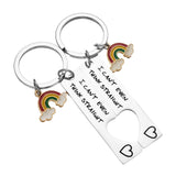 Maxbell 2Pcs Matching Couple Keychains Keyrings for Valentine Birthday Anniversary