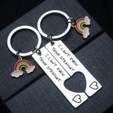Maxbell 2Pcs Matching Couple Keychains Keyrings for Valentine Birthday Anniversary