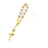 Maxbell Beaded Bracelet Pendant Gift Hanging Cross Communion Wristband Aureate