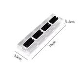Maxbell Acrylic Ring Holder Organizer Compact Sturdy Delicated Crafts 15cmx3.5cm