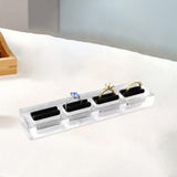 Maxbell Acrylic Ring Holder Organizer Compact Sturdy Delicated Crafts 15cmx3.5cm