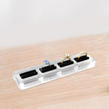 Maxbell Acrylic Ring Holder Organizer Compact Sturdy Delicated Crafts 15cmx3.5cm